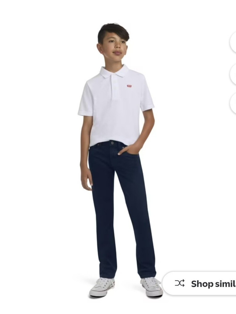 Levi's Boys 511 Slim Straight-Leg Jeans in Navy Blue Size 10